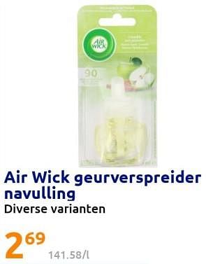 Promoties Air wick geurverspreider navulling - Airwick - Geldig van 07/12/2022 tot 13/12/2022 bij Action