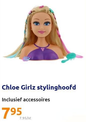 Promotions Chloe girlz stylinghoofd - Chloé - Valide de 07/12/2022 à 13/12/2022 chez Action