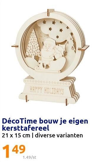 Promoties Décotime bouw je eigen kersttafereel - Decotime - Geldig van 07/12/2022 tot 13/12/2022 bij Action