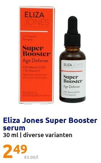 Promoties Eliza jones super booster serum - Eliza Jones - Geldig van 07/12/2022 tot 13/12/2022 bij Action