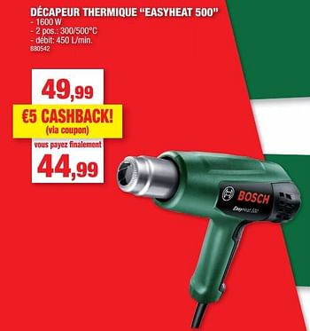 Promotions Bosch décapeur thermique easyheat 500 - Bosch - Valide de 07/12/2022 à 18/12/2022 chez Hubo