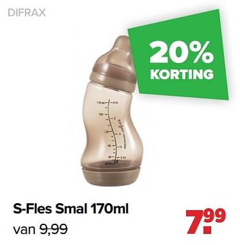 Promoties Difrax s-fles smal - Difrax - Geldig van 05/12/2022 tot 31/12/2022 bij Baby-Dump