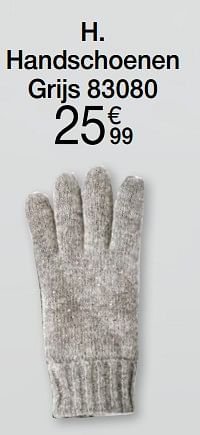 Promoties Handschoenen grijs 83080 - Huismerk - Damart - Geldig van 01/12/2022 tot 31/12/2022 bij Damart