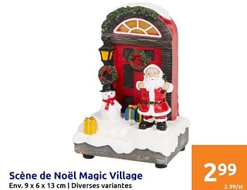 Promotions Scène de noël magic village - Produit Maison - Action - Valide de 07/12/2022 à 13/12/2022 chez Action