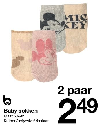 Promoties Baby sokken - Huismerk - Zeeman  - Geldig van 10/12/2022 tot 16/12/2022 bij Zeeman