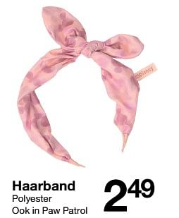 Promoties Haarband - Huismerk - Zeeman  - Geldig van 10/12/2022 tot 16/12/2022 bij Zeeman