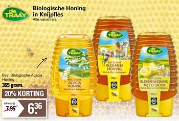 Promoties Biologische acacia honing - de Traay - Geldig van 30/11/2022 tot 24/12/2022 bij De Online Drogist