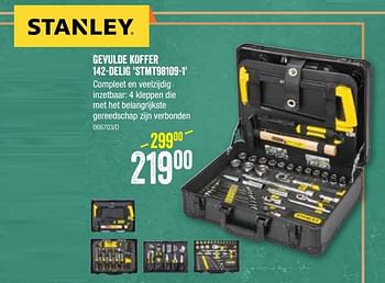 Promoties Stanley gevulde koffer 142-delig stmt98109-1 - Stanley - Geldig van 06/12/2022 tot 31/12/2022 bij HandyHome