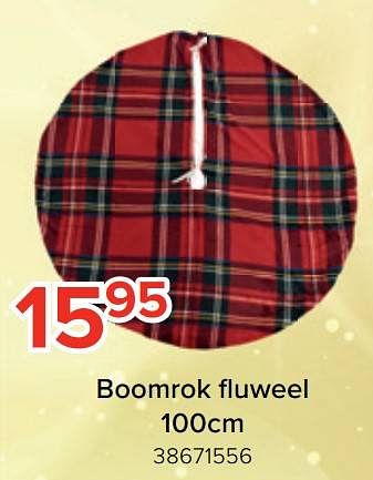 Promoties Boomrok fluweel - Huismerk - Euroshop - Geldig van 21/11/2022 tot 31/12/2022 bij Euro Shop