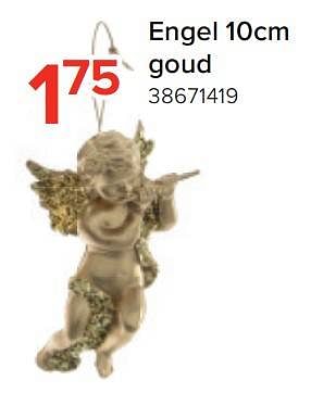 Promoties Engel goud - Huismerk - Euroshop - Geldig van 21/11/2022 tot 31/12/2022 bij Euro Shop