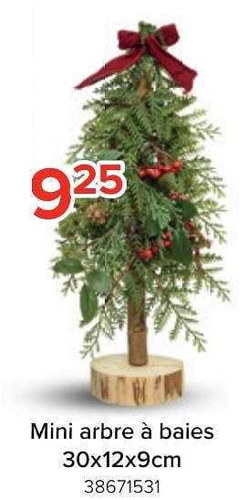 Promotions Mini arbre à baies - Produit Maison - Euroshop - Valide de 21/11/2022 à 31/12/2022 chez Euro Shop