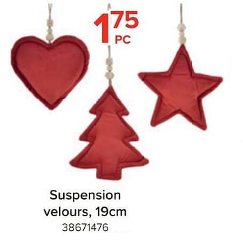 Promotions Suspension velours - Produit Maison - Euroshop - Valide de 21/11/2022 à 31/12/2022 chez Euro Shop
