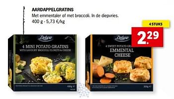 Promoties Aardappelgratins - Deluxe - Geldig van 10/12/2022 tot 31/12/2022 bij Lidl