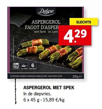 Promoties Aspergerol met spek - Deluxe - Geldig van 10/12/2022 tot 31/12/2022 bij Lidl