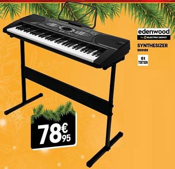 Promotions Edenwood synthesizer - Edenwood  - Valide de 07/12/2022 à 31/12/2022 chez Electro Depot