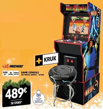 Promoties Game console 1up mortal kombat - Midway Games - Geldig van 07/12/2022 tot 31/12/2022 bij Electro Depot
