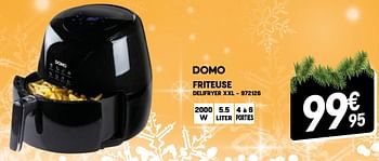 Promoties Domo elektro friteuse delifryer xxl - Domo elektro - Geldig van 07/12/2022 tot 31/12/2022 bij Electro Depot