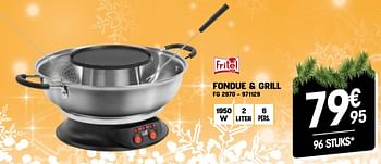Promoties Fritel fondue + grill fg 2970 - Fritel - Geldig van 07/12/2022 tot 31/12/2022 bij Electro Depot