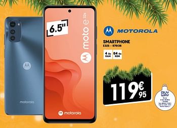 Promotions Motorola smartphone e32s - Motorola - Valide de 07/12/2022 à 31/12/2022 chez Electro Depot