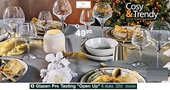 Promoties Glazen pro tasting open up - Chef & Sommelier - Geldig van 01/12/2022 tot 31/12/2022 bij Home & Co