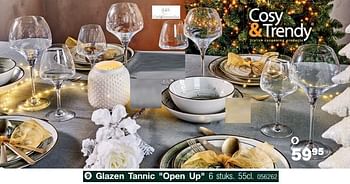 Promoties Glazen tannic open up - Chef & Sommelier - Geldig van 01/12/2022 tot 31/12/2022 bij Home & Co