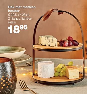 Promoties Rek met metalen houder - Huismerk - Home & Co - Geldig van 01/12/2022 tot 31/12/2022 bij Home & Co