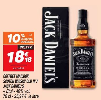 Promo Coffret Whisky Old N°7 JACK DANIEL'S chez Carrefour