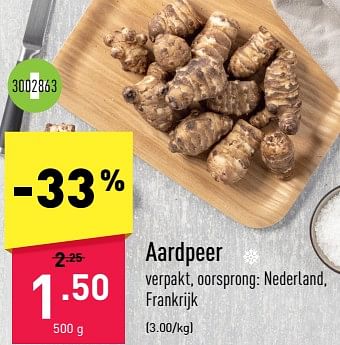 Promoties Aardpeer - Huismerk - Aldi - Geldig van 19/12/2022 tot 24/12/2022 bij Aldi