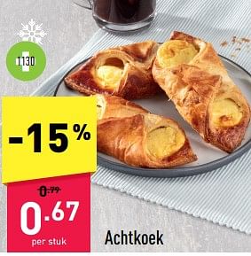 Promotions Achtkoek - Produit maison - Aldi - Valide de 19/12/2022 à 24/12/2022 chez Aldi
