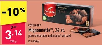 Promotions Mignonnette - Cote D'Or - Valide de 19/12/2022 à 30/12/2022 chez Aldi