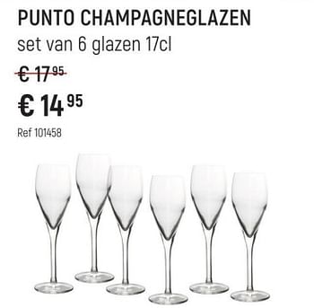 Promotions Punto champagneglazen - punto - Valide de 08/11/2022 à 31/12/2022 chez Freetime