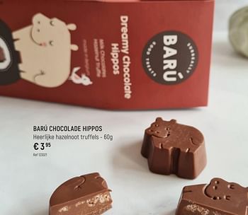 Promoties Barú chocolade hippos - Baru - Geldig van 08/11/2022 tot 31/12/2022 bij Freetime