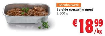Promoties Bereide everzwijnragout - Huismerk - Colruyt - Geldig van 14/12/2022 tot 31/12/2022 bij Colruyt