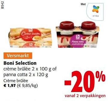 Promoties Boni selection crème brûlée - Boni - Geldig van 14/12/2022 tot 31/12/2022 bij Colruyt
