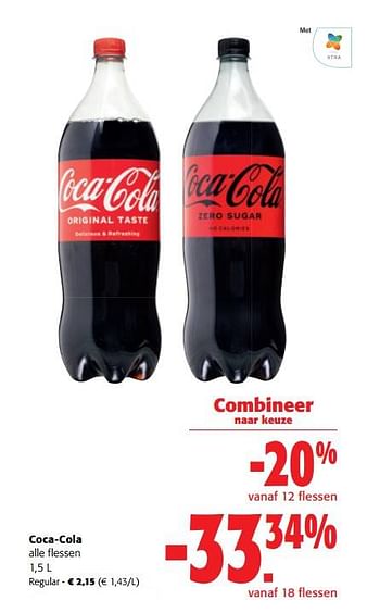 Promoties Coca-cola regular - Coca Cola - Geldig van 14/12/2022 tot 31/12/2022 bij Colruyt