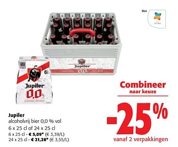 Promoties Jupiler alcoholvrij bier - Jupiler - Geldig van 14/12/2022 tot 31/12/2022 bij Colruyt