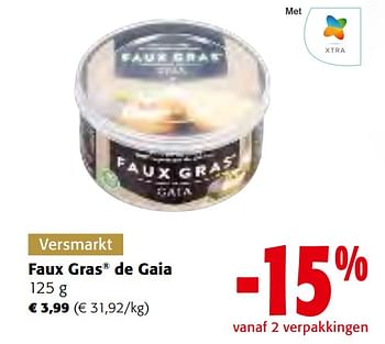 Promoties Faux gras de gaia - Gaia - Geldig van 14/12/2022 tot 31/12/2022 bij Colruyt