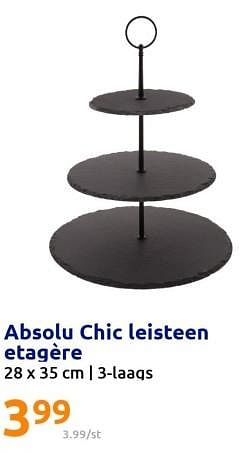 Promotions Absolu chic leisteen etagère - Absolu - Valide de 14/12/2022 à 20/12/2022 chez Action