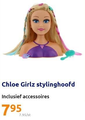 Promoties Chloe girlz stylinghoofd - Huismerk - Action - Geldig van 14/12/2022 tot 20/12/2022 bij Action