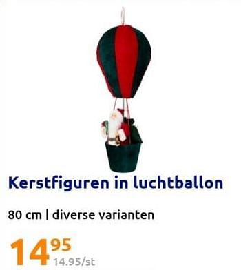 Promoties Kerstfiguren in luchtballon - Huismerk - Action - Geldig van 14/12/2022 tot 20/12/2022 bij Action