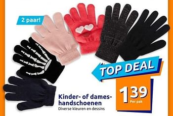 Promoties Kinder- of dames- handschoenen - Huismerk - Action - Geldig van 14/12/2022 tot 20/12/2022 bij Action