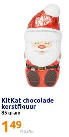Promoties Kitkat chocolade kerstfiguur - Nestlé - Geldig van 14/12/2022 tot 20/12/2022 bij Action