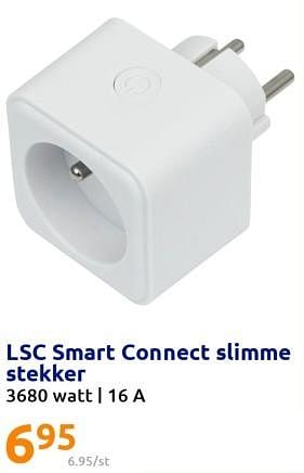 Promoties Lsc smart connect slimme stekker - LSC Smart Connect - Geldig van 14/12/2022 tot 20/12/2022 bij Action