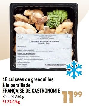Promotions 16 cuisses de grenouilles à la persillade française de gastronomie - Française de Gastronomie - Valide de 07/12/2022 à 31/12/2022 chez Match