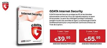 Promotions G data internet security - G Data - Valide de 06/12/2022 à 31/12/2022 chez Compudeals