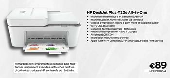 HP Imprimante multifonction DeskJet Plus 4120e A…