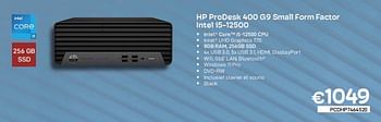 Promotions Hp prodesk 400 g9 small form factor intel i5-12500 - HP - Valide de 06/12/2022 à 31/12/2022 chez Compudeals