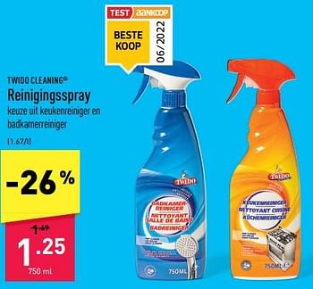 Promoties Reinigingsspray - Twido - Geldig van 31/12/2022 tot 06/01/2023 bij Aldi