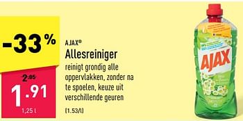 Promoties Allesreiniger - Ajax - Geldig van 26/12/2022 tot 06/01/2023 bij Aldi