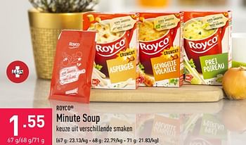 Promotions Minute soup - Royco - Valide de 30/12/2022 à 06/01/2023 chez Aldi